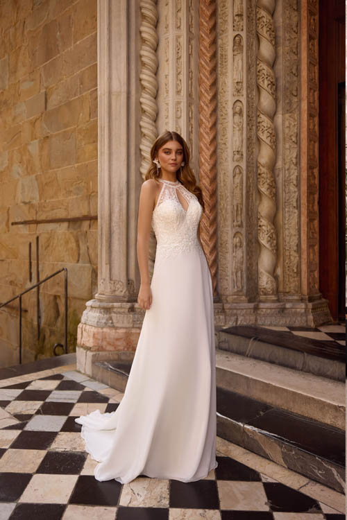 robe de mariée fourreau Maison Albertine Landerneau Finistère