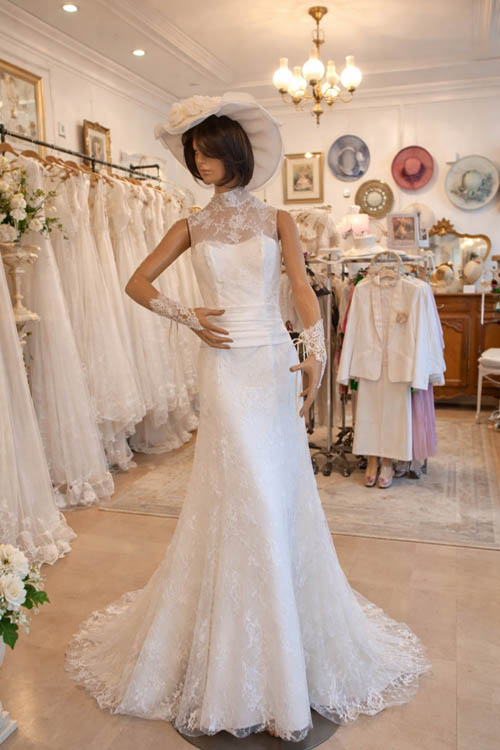 Robe de mariée vintage Brest Le Passé apprivoisé bustier