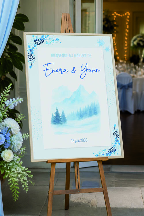 Faire-part et papeterie de mariage Collection Hiver personnalisable sur Canva – Image 5