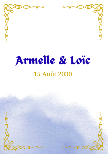 Faire-part et papeterie de mariage Collection Celtique personnalisable sur Canva – Image 6