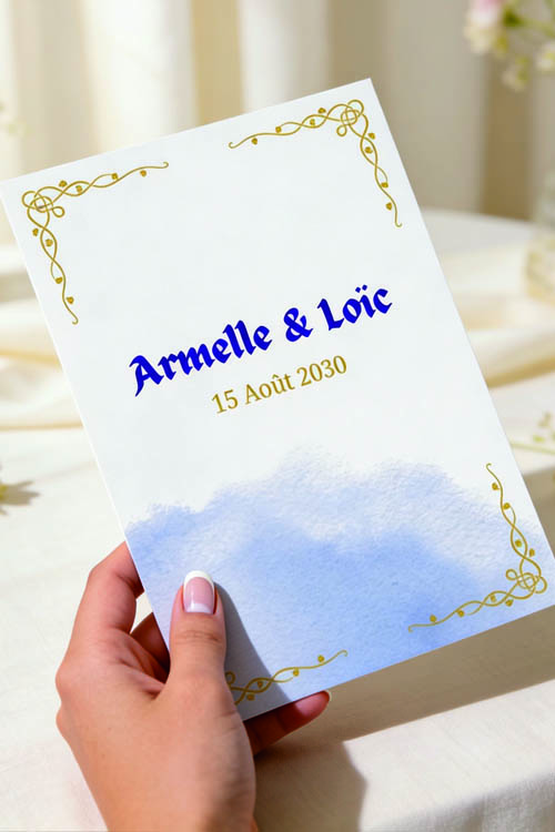 Faire-part et papeterie de mariage Collection Celtique personnalisable sur Canva