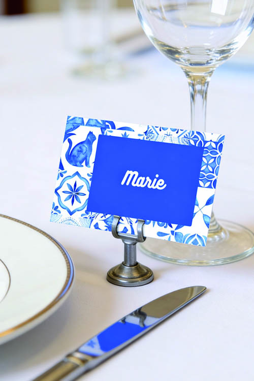 Faire-part et papeterie de mariage Collection Cyclades personnalisable sur Canva – Image 4