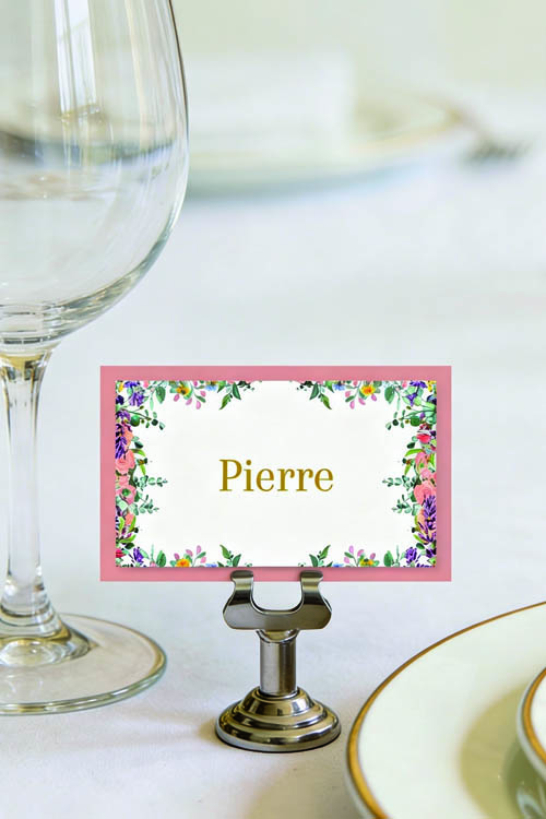 Faire-part et papeterie de mariage Collection Fleurie personnalisable sur Canva – Image 4