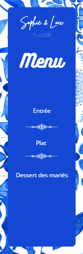 Faire-part et papeterie de mariage Collection Cyclades personnalisable sur Canva – Image 9