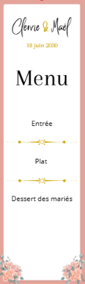 Faire-part et papeterie de mariage Collection Fleurie personnalisable sur Canva – Image 9