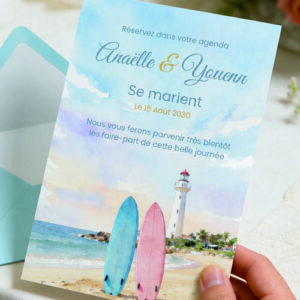 save the date gratuit planche de surf